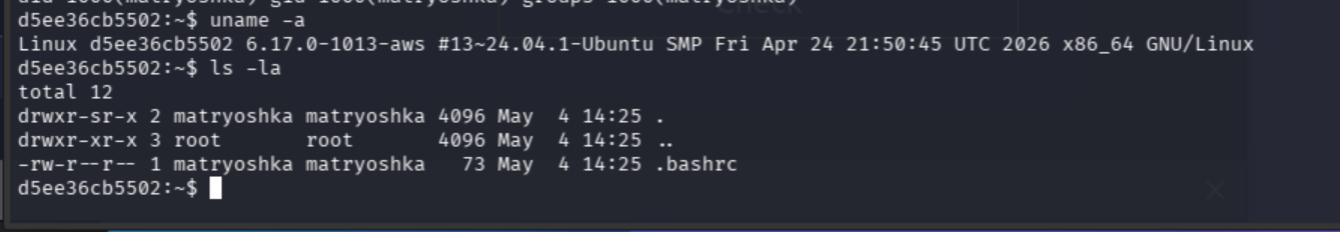 home directory empty